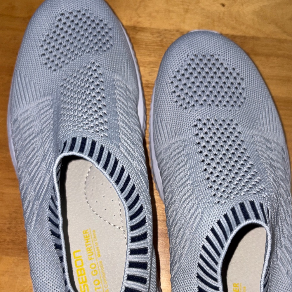 TIOSEBON Women's Athletic Walking Shoes Sock Sneakers Slip On Mesh Gray EU 43 - Picture 9 of 10
